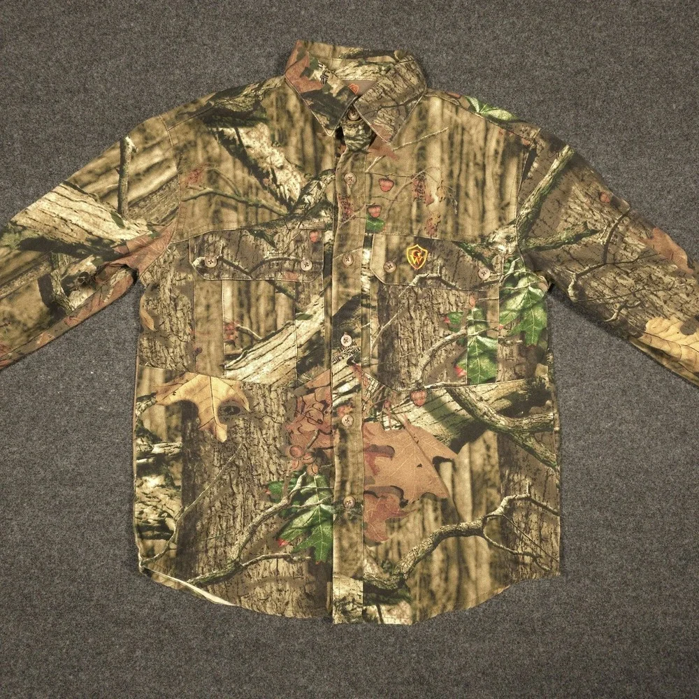 Game Winner Youth Camo Set Button Shirt Sz Small Pants‎ Sz 12 Hunting Camouflage